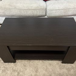 Dark Coffee Table With Storage