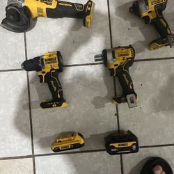 20 V Dewalt Tools Batteries Tool Box And Tool Bag