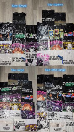 Brand New ALOCS/Awful Lot Of Cough Syrup T-Shirts Now On Sale, Was $40 Now $30