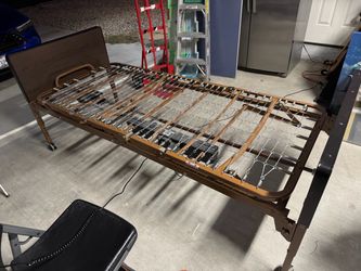 This is a full-electric hospital bed (or home care bed), manufactured by Drive Medical.