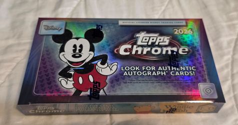 ✨ BRAND NEW 2026 Topps Chrome Disney Hobby Boxes (LOT OF 2)