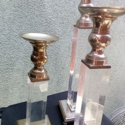 1970 Hollywood regency Candle Sticks 