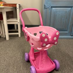 Minnie Mouse Toy Shopping Cart