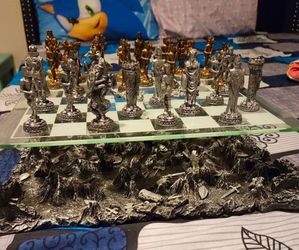 Glass chess set