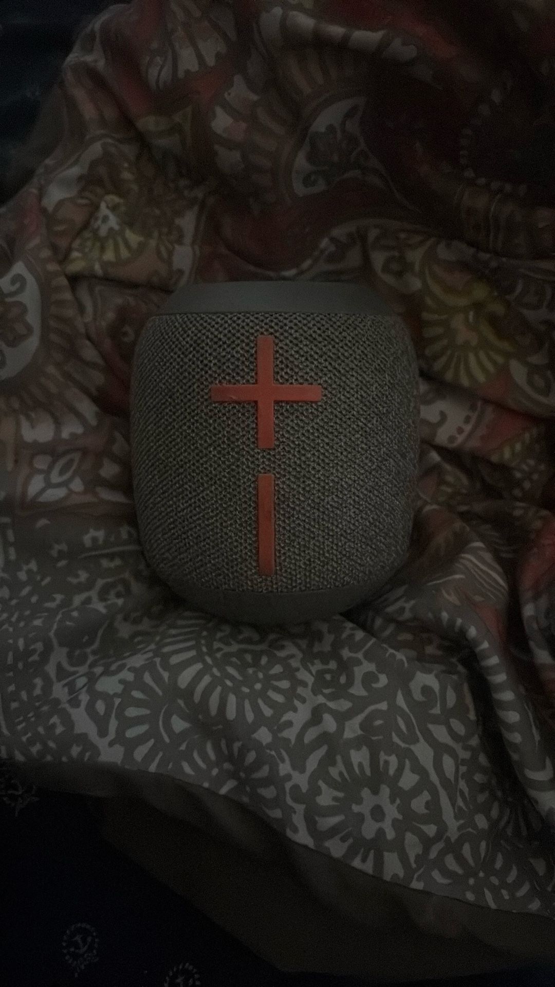 Ultimate Ears WONDERBOOM portable Bluetooth speaker.