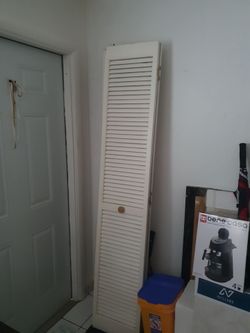 Free Louvered Bifold Closet Doors 30 inches each