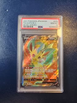 Leafeon V Eevee Heroes PSA 10