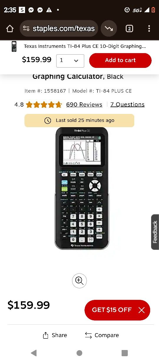 Graphing Calculator TI 84 Plus Ce Python
