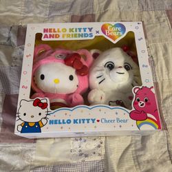 Hello Kitty x Care Bears Cheer Bear Plush Set