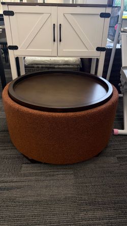 30 Inch Round Storage Ottoman（Sw925)