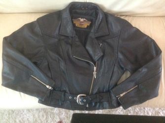 Harley Davidson women's leather motorcycle jacket - size women's small