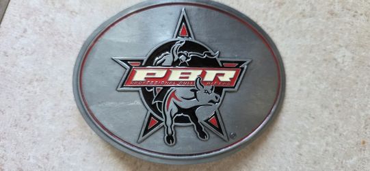 PBR PROFESSIONAL BULL RIDING BELT BUCKLE A COUPLE OF MINOR FLAWS, AS SEEN SHIPPING AVAILABLE 