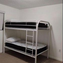 WHITE METAL BUNK BEDS 🤍🩶🤍🩶🤍