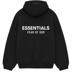 Fear Of God Essentials Black Tracksuit (FW24) XS