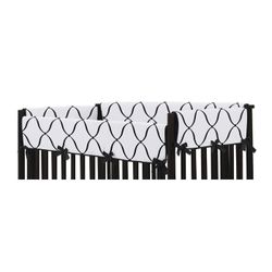 sweet JoJo Black and white crib railing cover