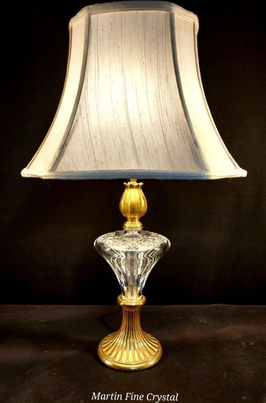 Waterford Carina Crystal Large Size Table Lamp - Absolutely Mint Condition!