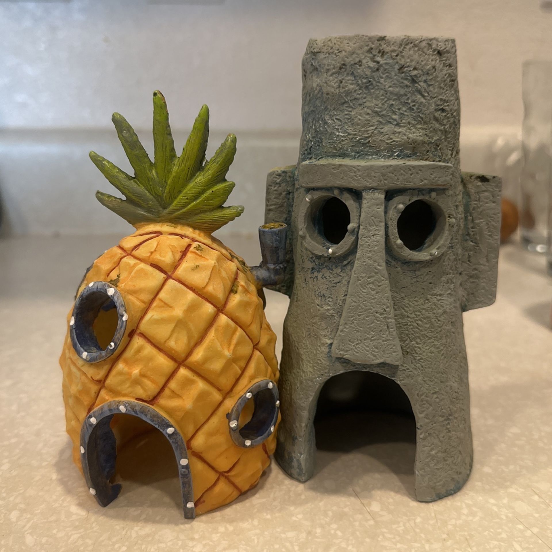 SpongeBob/ Squidward House For Fish Tank