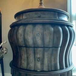 Vintage demilune Bombay Entry Console Chest Dresser Nighstand Commode 