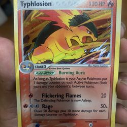 Typhlosion Holo Pokémon Card 