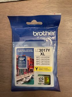 Brother Genuine LC3017Y XL Yellow Ink Cartridge