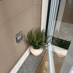 Pair Of Artificial Potted Plants
