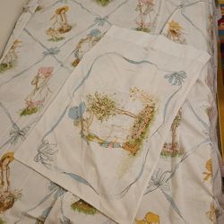 Holly Hobby Twin Size Sheet, Fitted Sheet And Pillow Case $20 OBO