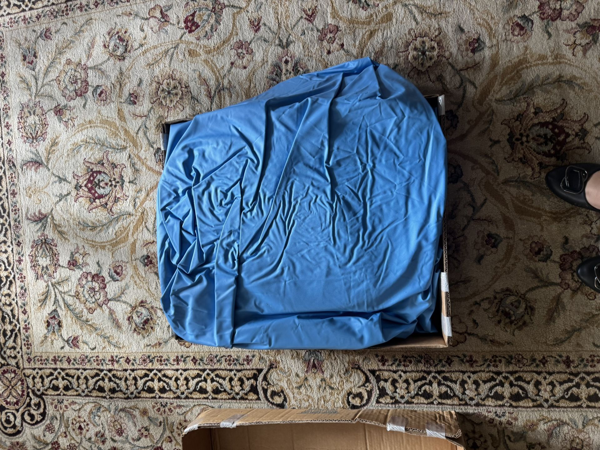 15 RD Solid Blue Overlap Liner 48/52 Wall