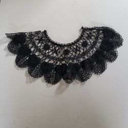 Black Lace False Collar. Beautiful Detail.