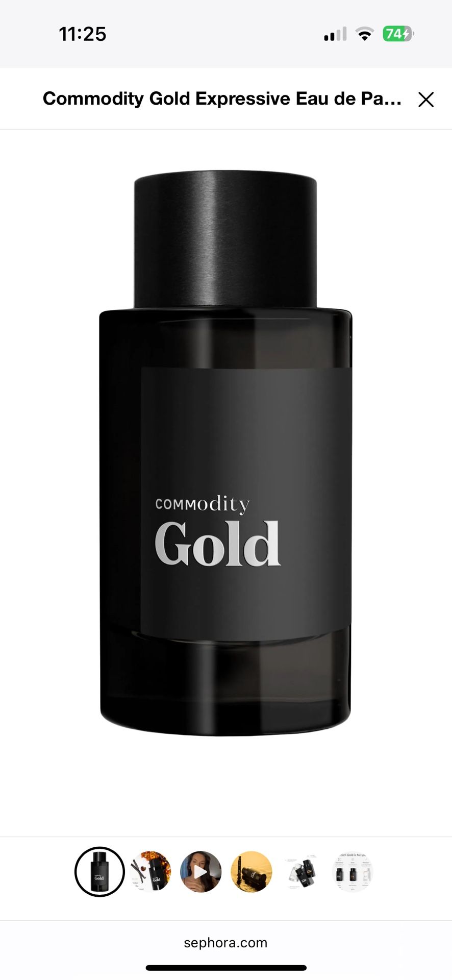 Commodity Gold Perfume/fragrance 1 Fl. Ounce