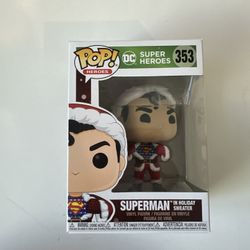 Funko Pop! Heroes DC Super Heroes Superman in Holiday Sweater 353
