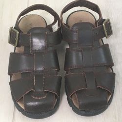 Boys Stride Rite Leather Fisherman Sandals