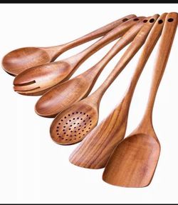 Premium Teak Wook Kitchen Utensil Set