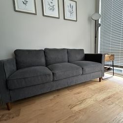 78” Dark Gray Couch 
