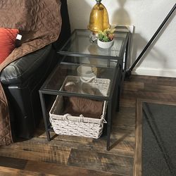 Two piece side table