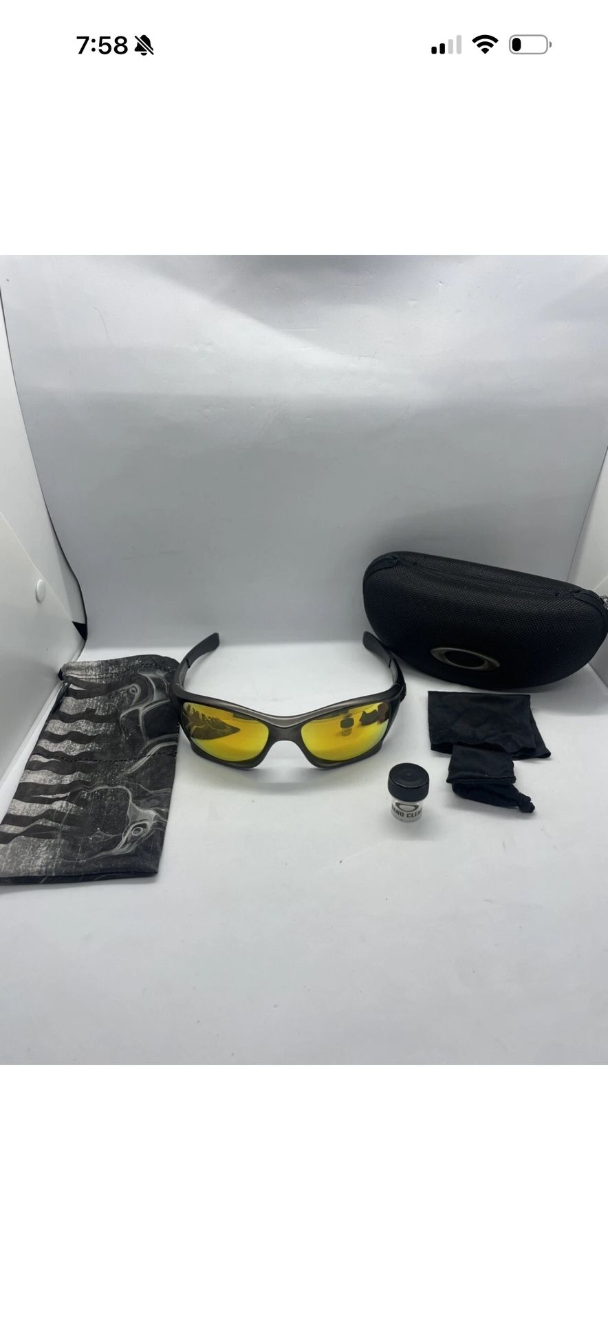 Oakley OO9127-03 PIT BULL Gunmetal FMJ Orange Icons Sunglasses 62-18 Usa Perfect