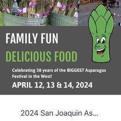 Tickets For Asparagus Festival. 