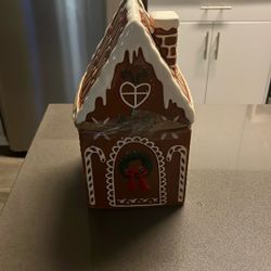 Ginger Bread House Cookie Jar - North Pole Trading Co