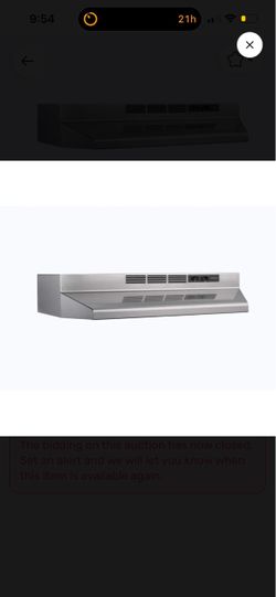 Hood range 24 inch