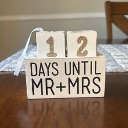 Wedding Countdown Decor 