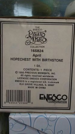 Precious Moments jewelry case April