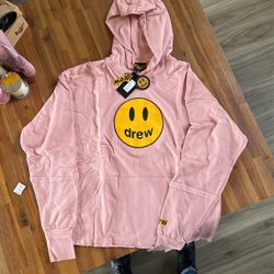 Pink drew hoodie new arrivals