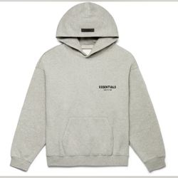 Fear Of God Essentials Dark Oatmeal Hoodie Large