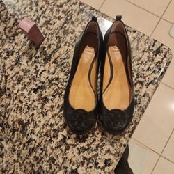 Tory Burch Black Flats 