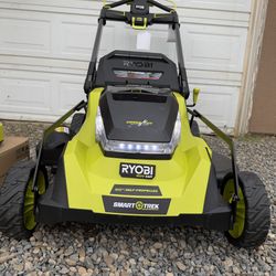 Ryobi 80v HP Brushless 30 in. Self-Propelled Multi-Blade Lawn Mower with Battery and Charger