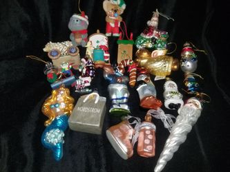 $ 5 EACH Glass Christmas Ornaments 