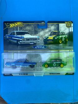 Hot Wheels premium Ford Set 67 Ford Anglia racer Custom 64 Galaxie 500