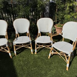 Designer Rattan Cafe Dining Chairs