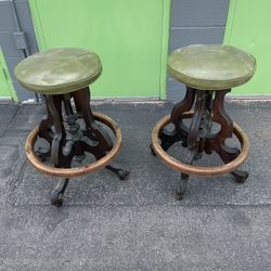 2 Antique Stools