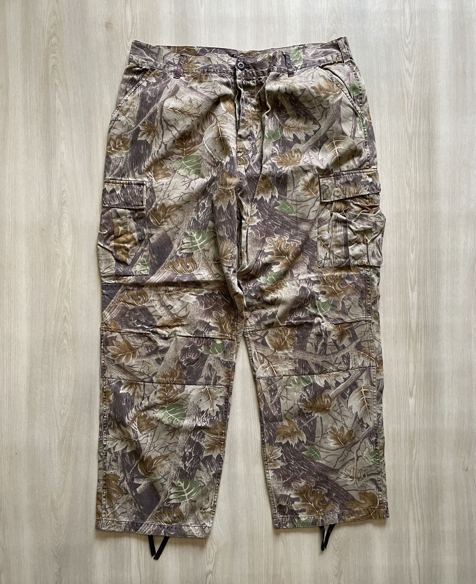 Vintage 90s Master Sportsman Camo Cargo Pants Hunting Realtree XL