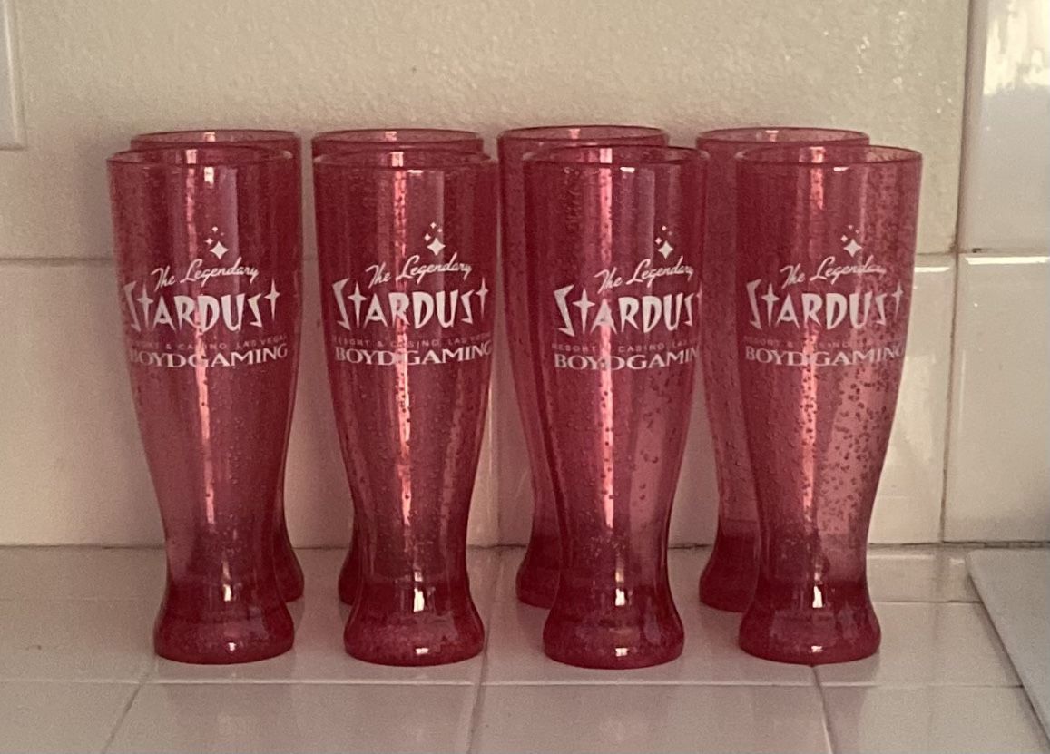 STARDUST HOTEL & CASINO BEER CUPS COLLECTIBLE GLASSES